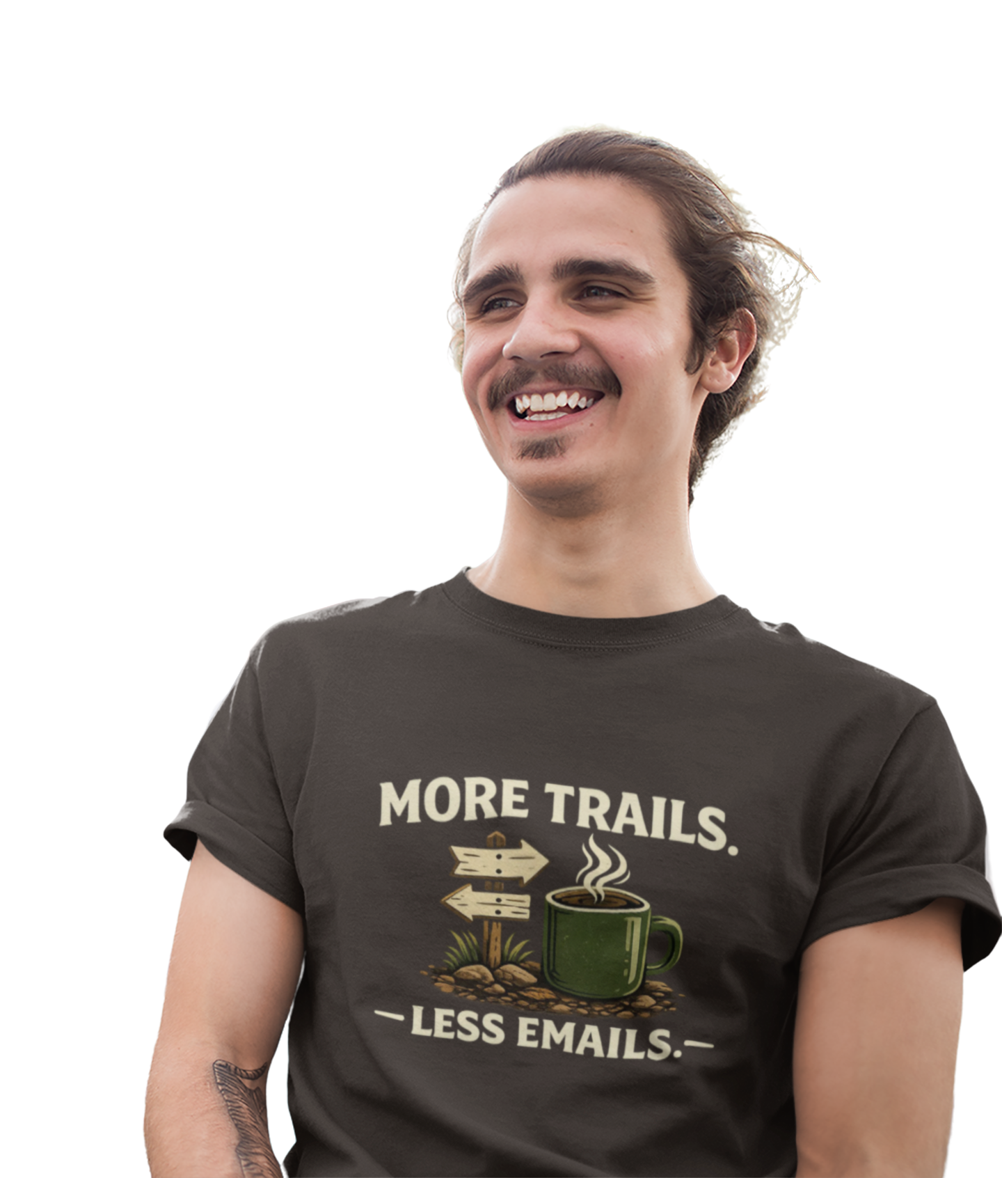 More Trails, Less Emails T-Shirt — Unisex Graphic Tee