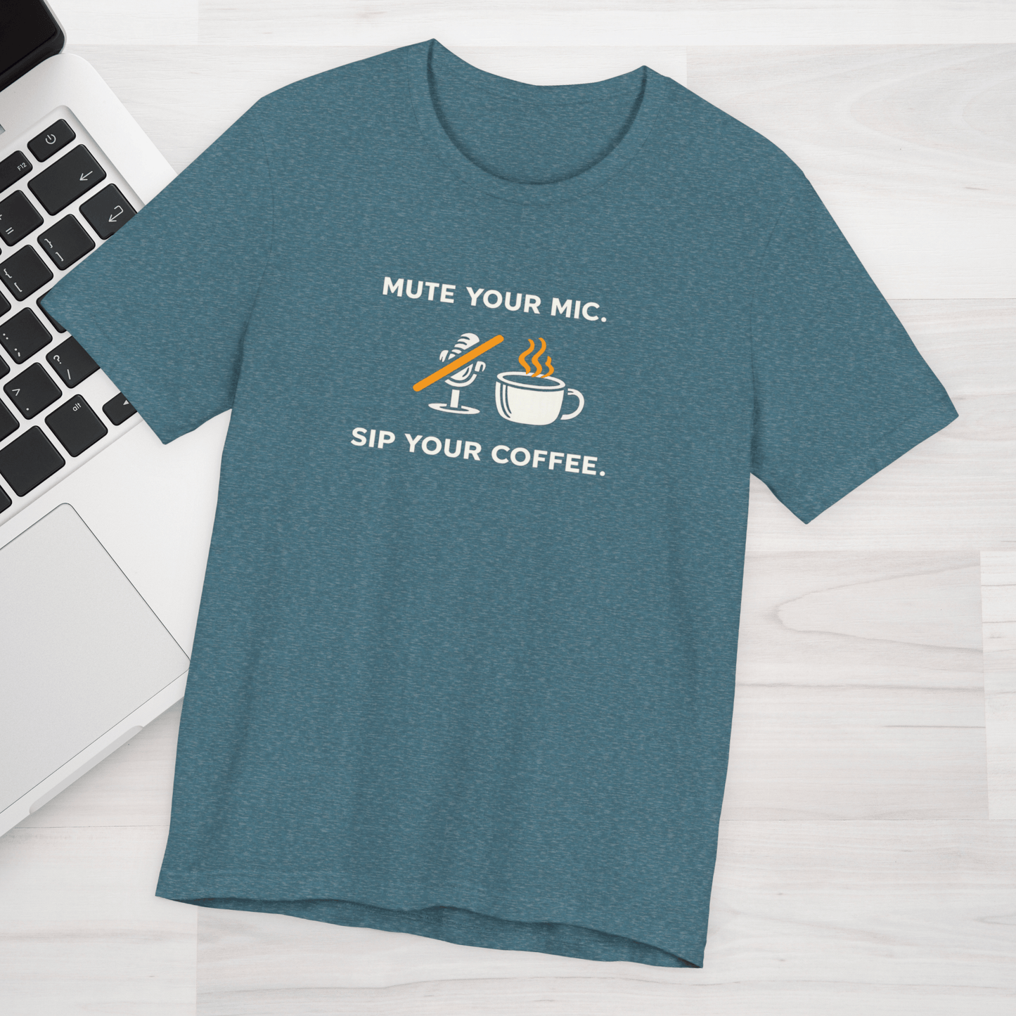 Mute Your Mic - Sip Your Coffee Unisex Tee