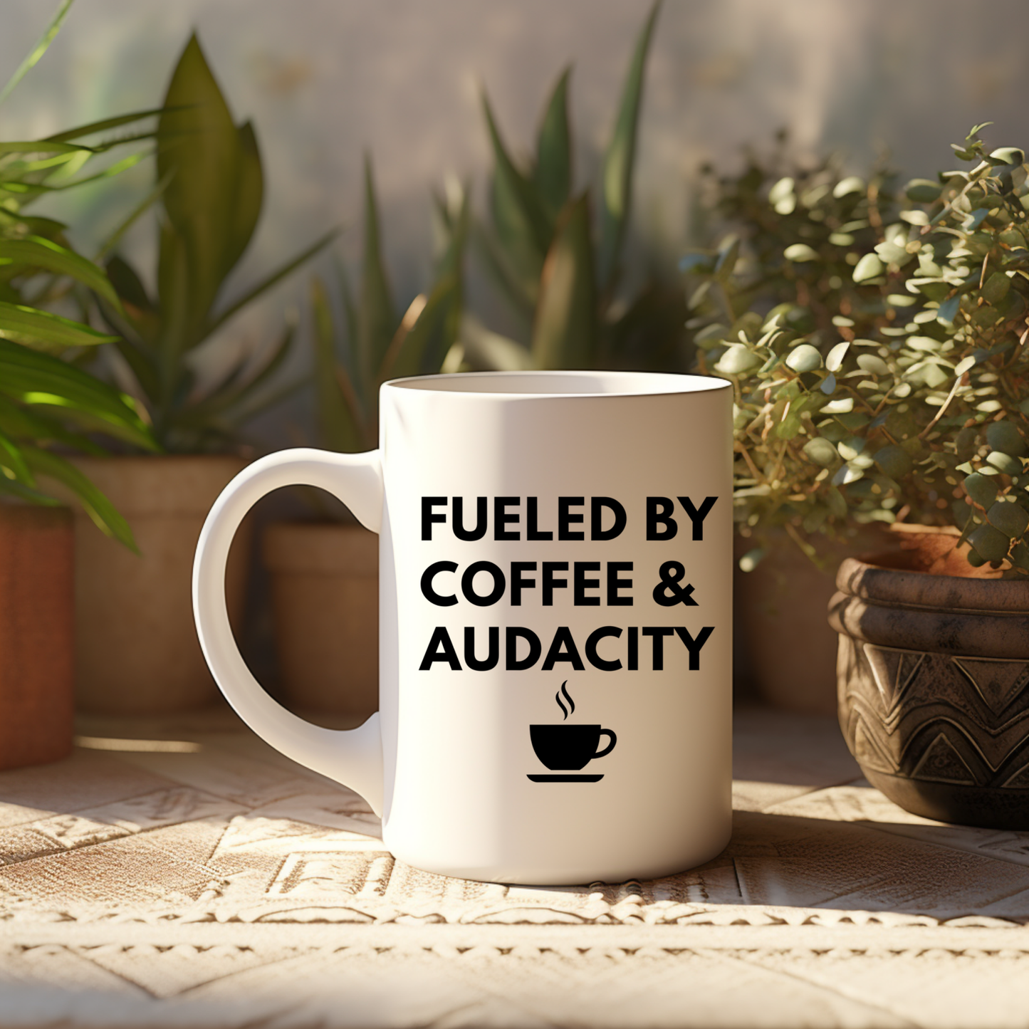 Funny Coffee Mug — “Fueled by Coffee & Anxiety” Ceramic Mug (11oz or 15oz)