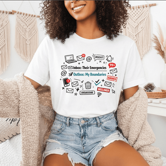 Their Emergencies My Boundaries T-Shirt - Digital Detox Tee for Women