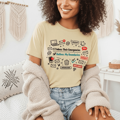 Their Emergencies My Boundaries T-Shirt - Digital Detox Tee for Women