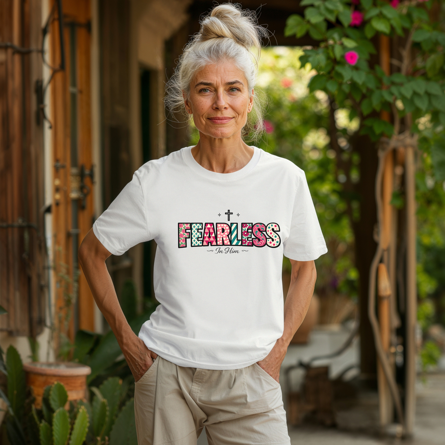 Fearless T-Shirt - Faith-Based Word Art Tee for Christian Entrepreneurs