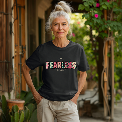 Fearless T-Shirt - Faith-Based Word Art Tee for Christian Entrepreneurs