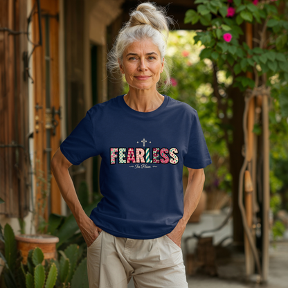 Fearless T-Shirt - Faith-Based Word Art Tee for Christian Entrepreneurs