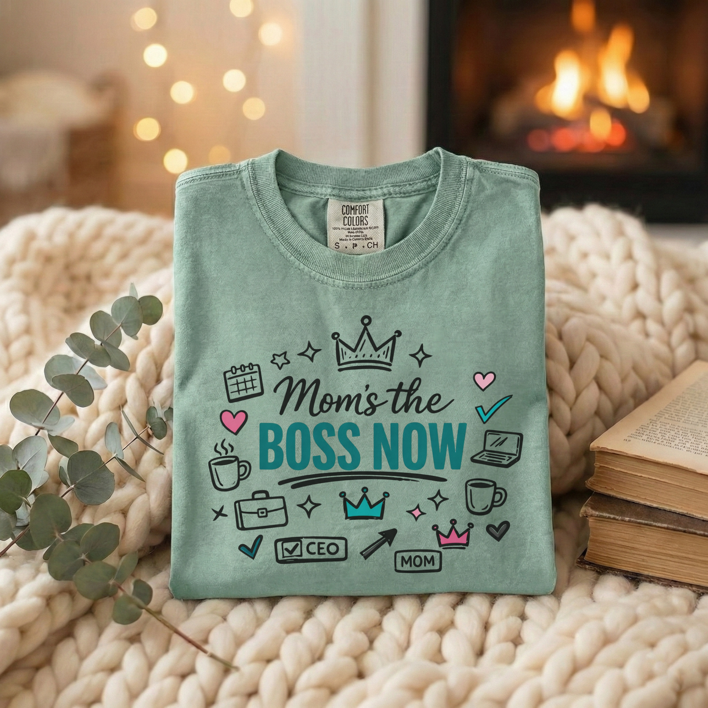 Mom's the Boss Now T-Shirt - Mom Entrepreneur Empowerment Tee