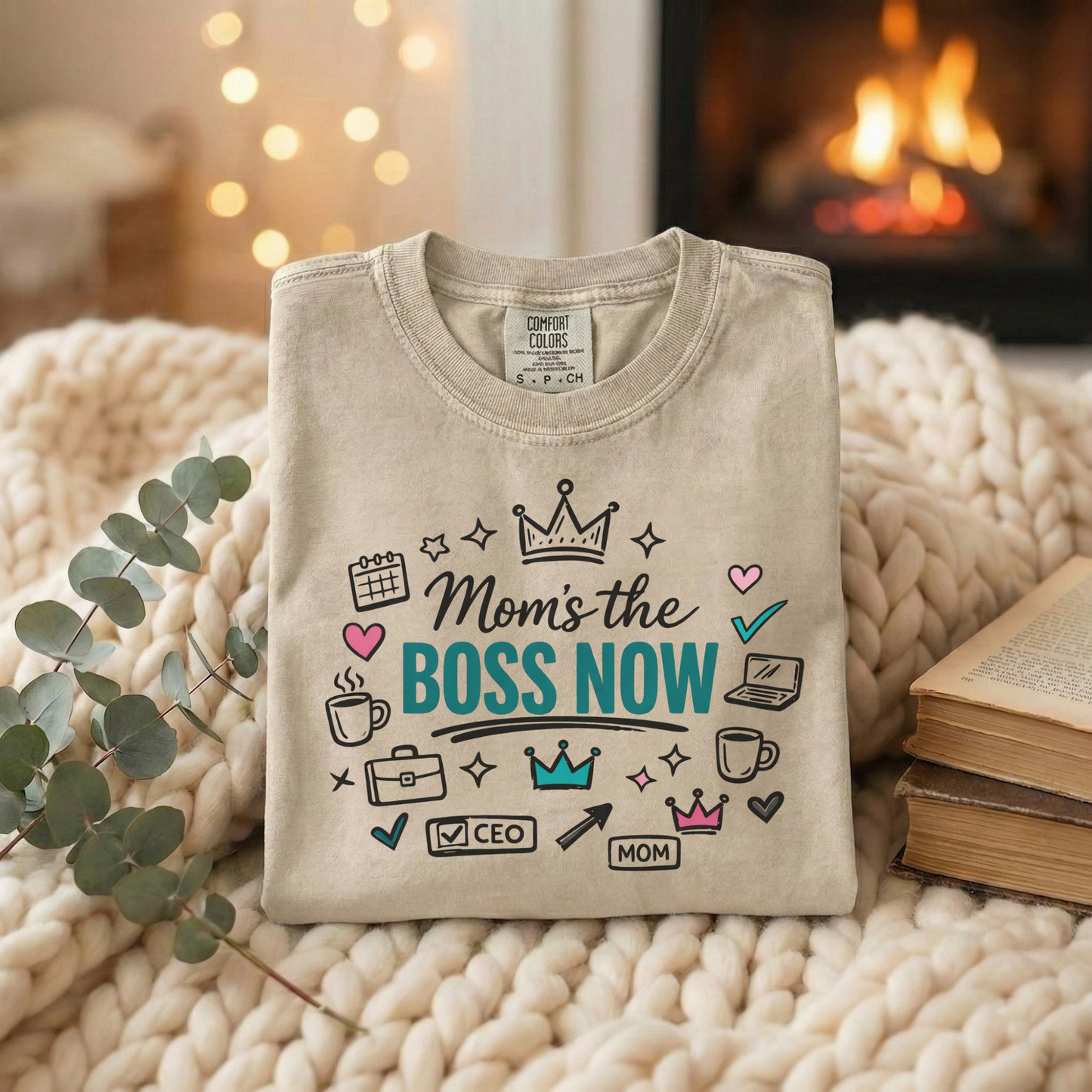Mom's the Boss Now T-Shirt - Mom Entrepreneur Empowerment Tee