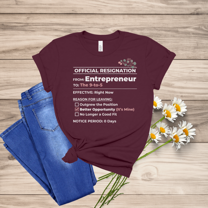 Official Resignation Tee