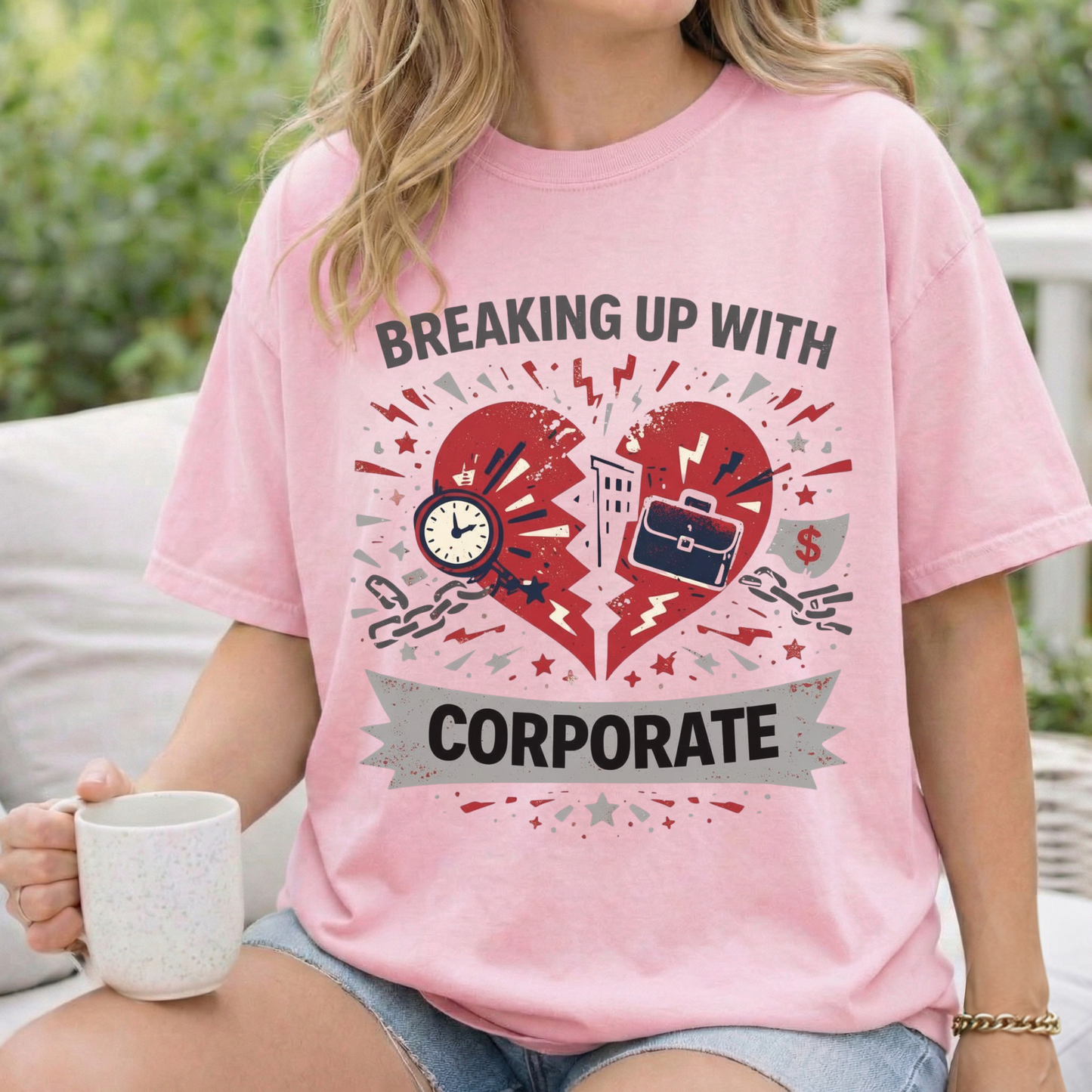 Breaking Up With Corporate — Graphic Tee
