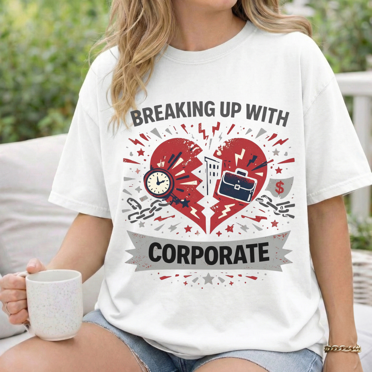 Breaking Up With Corporate — Graphic Tee