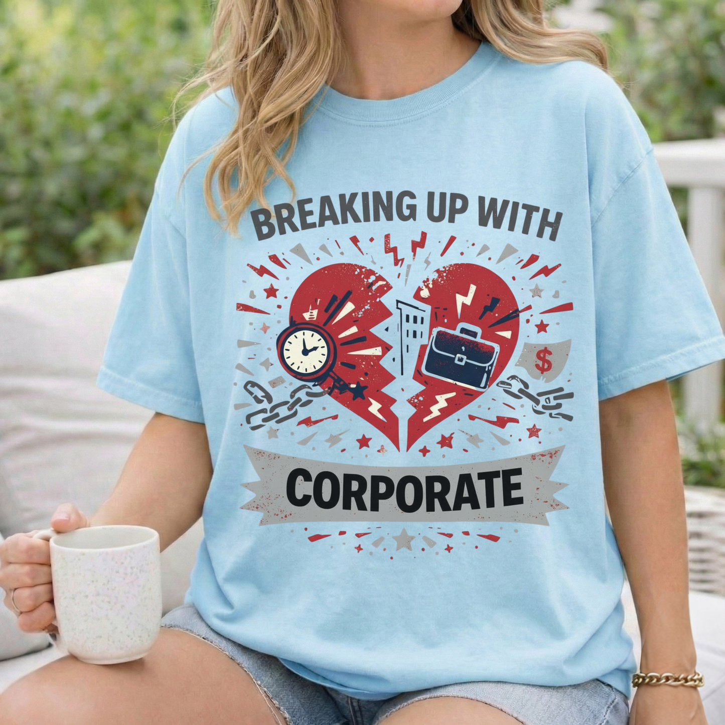 Breaking Up With Corporate — Graphic Tee