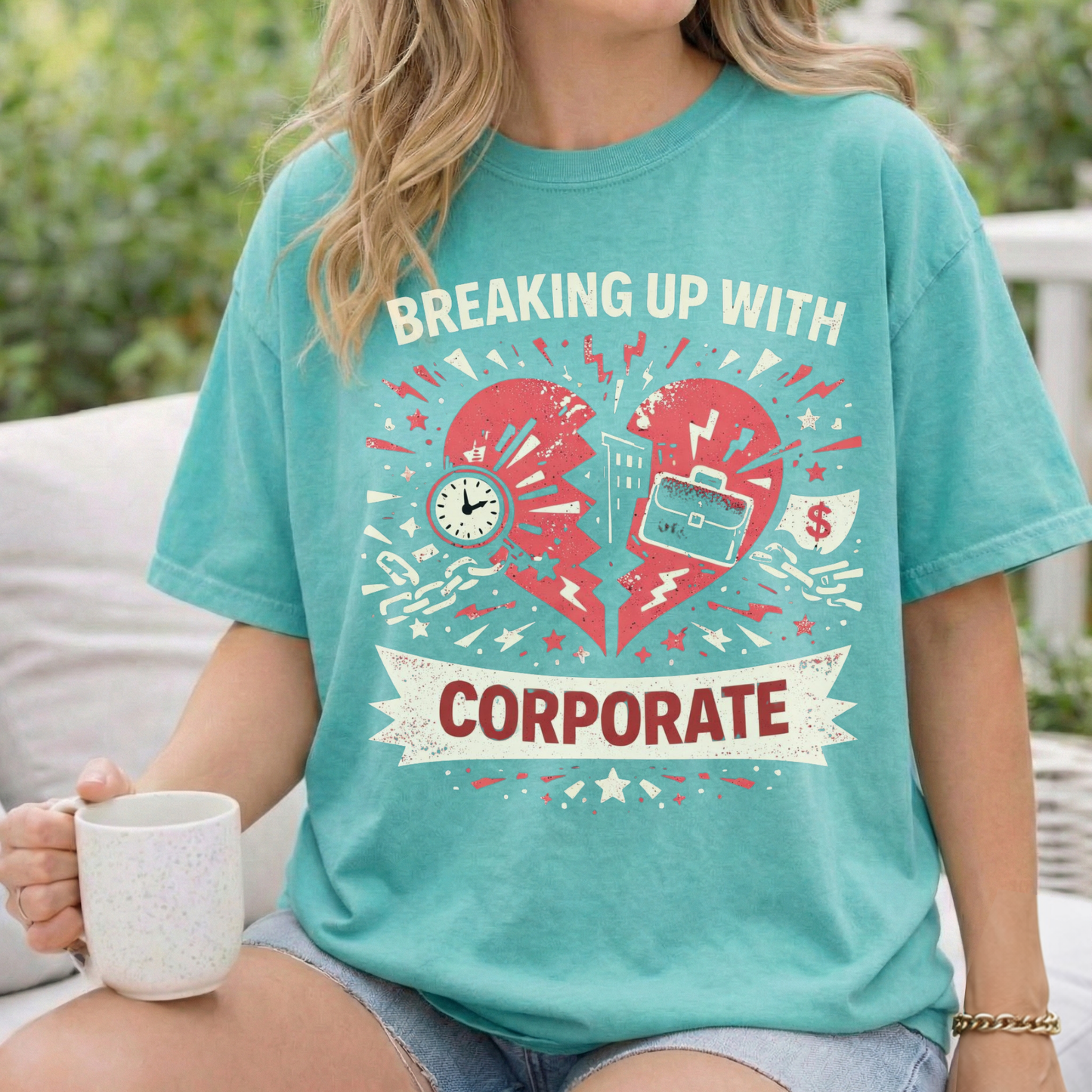Breaking Up With Corporate — Graphic Tee