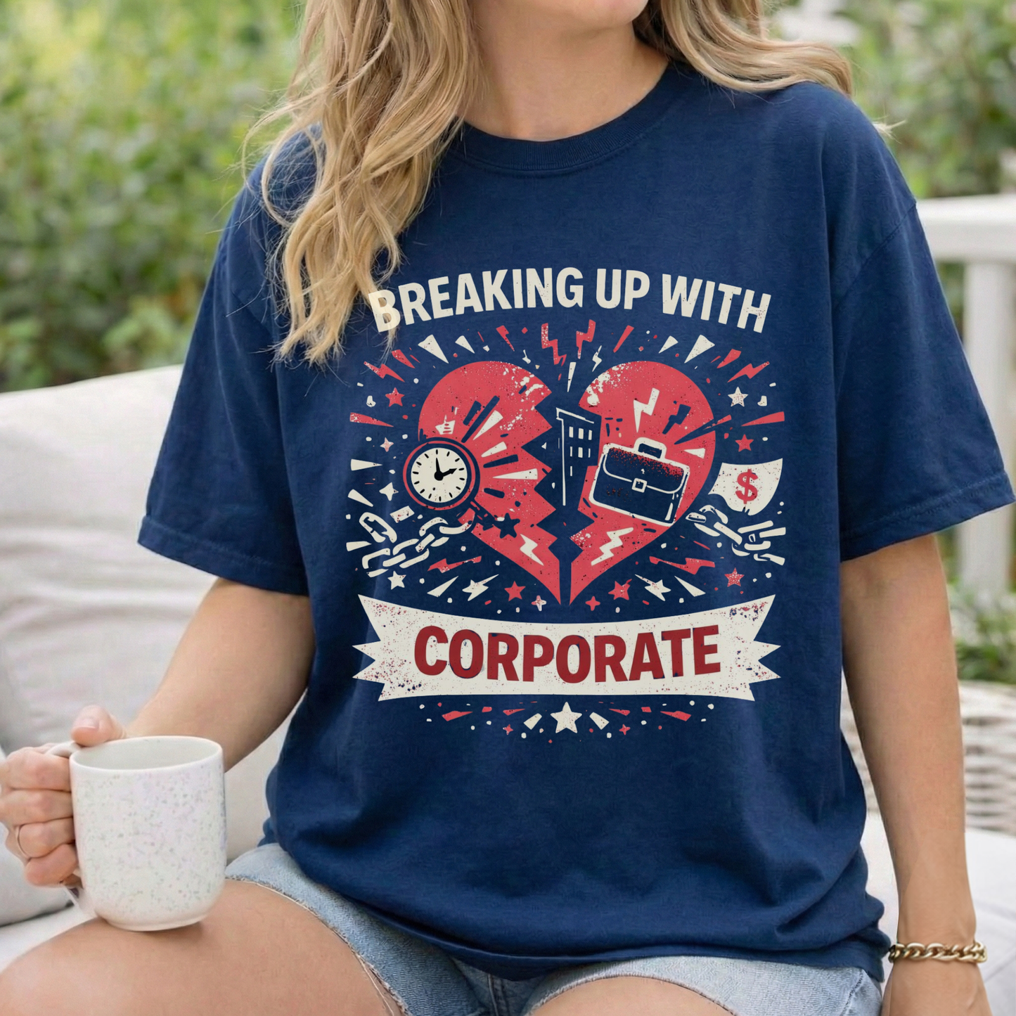 Breaking Up With Corporate — Graphic Tee