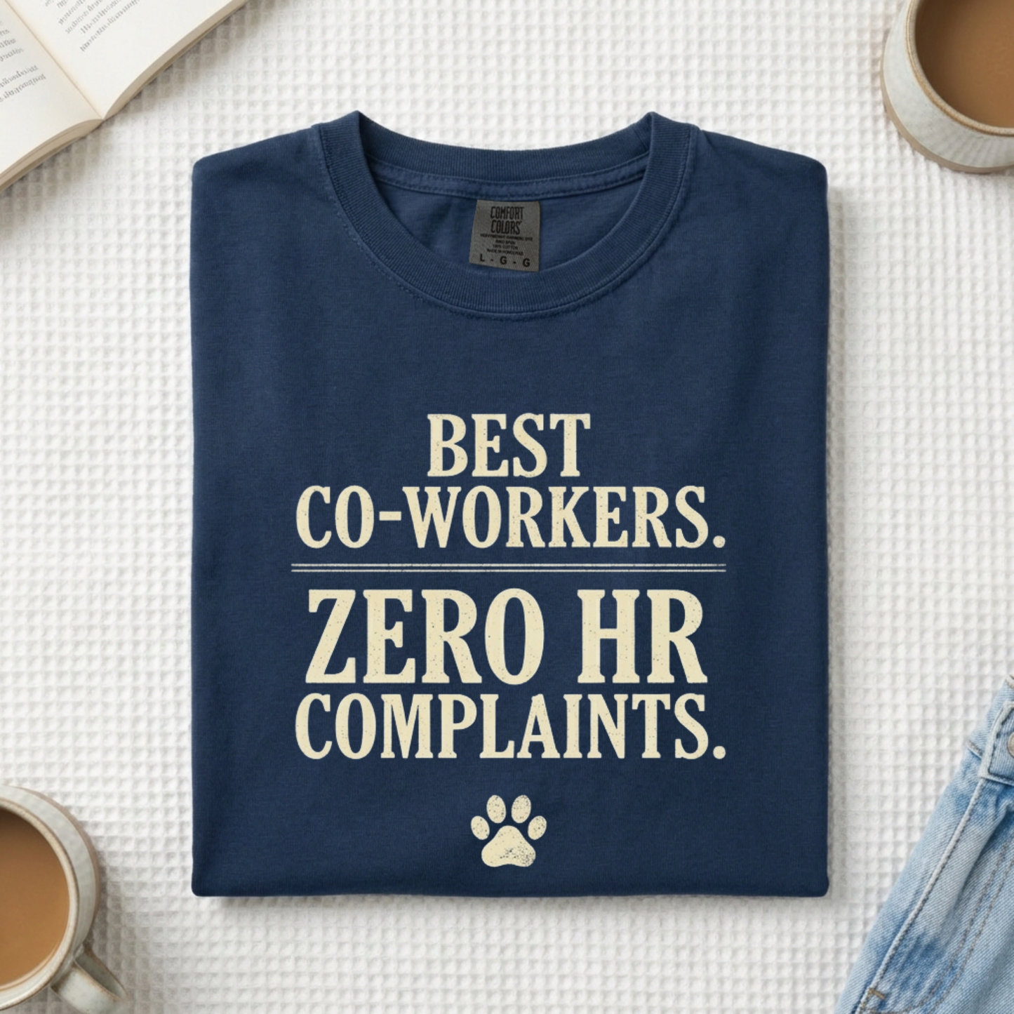 Best Co-workers. Zero HR Complaints. Cute Pet Graphic Tee