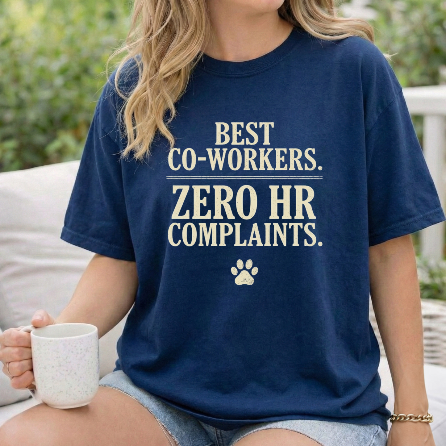 Best Co-workers. Zero HR Complaints. Cute Pet Graphic Tee