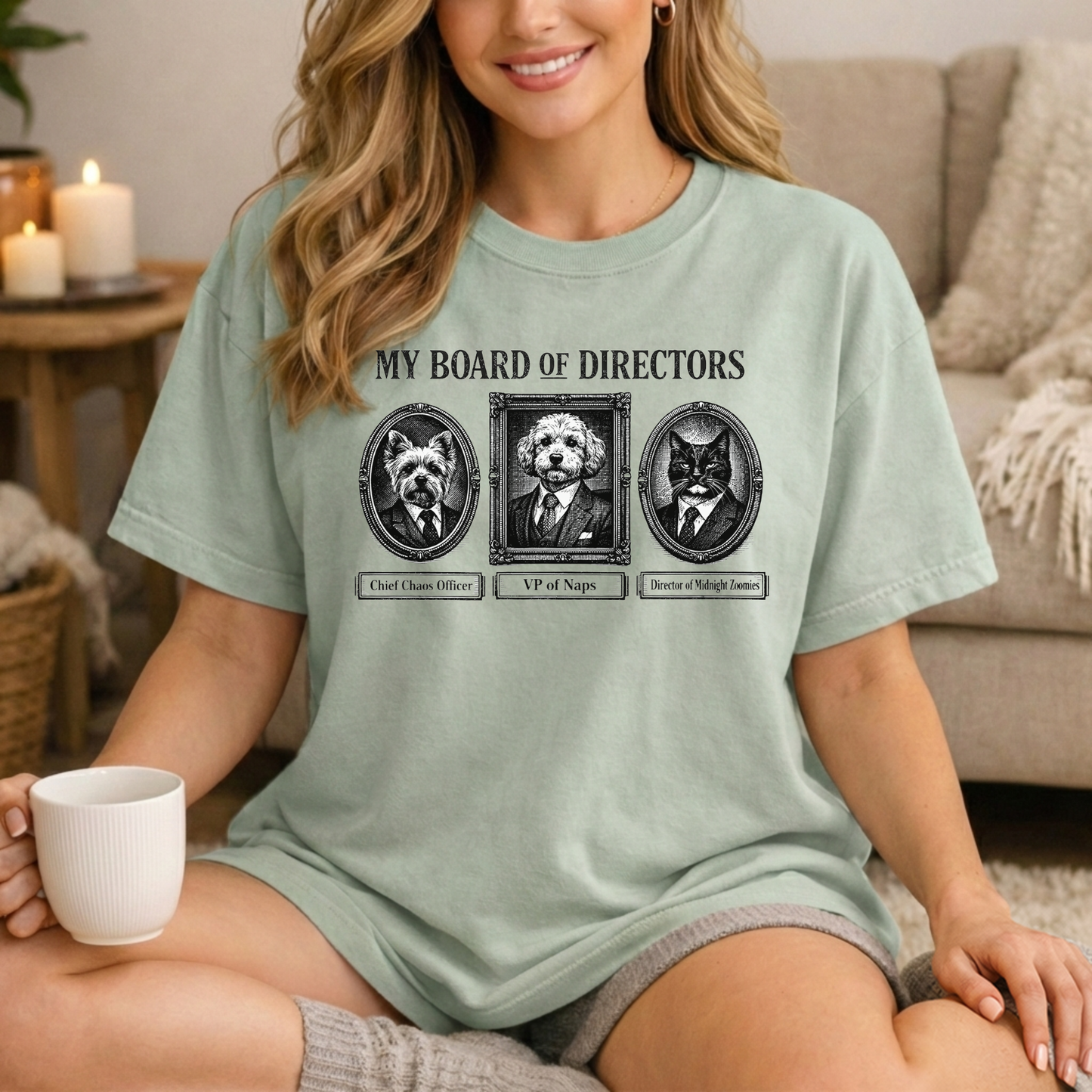 My Board of Directors T-Shirt — Vintage Portraits of Dogs Tee