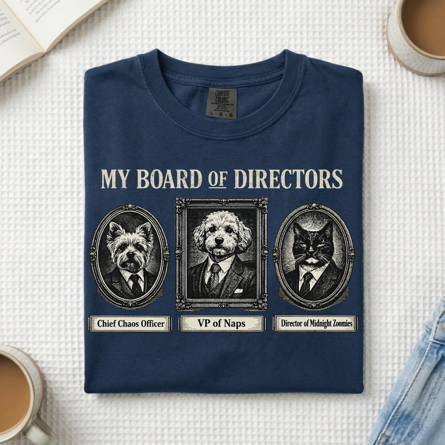 My Board of Directors T-Shirt — Vintage Portraits of Dogs Tee