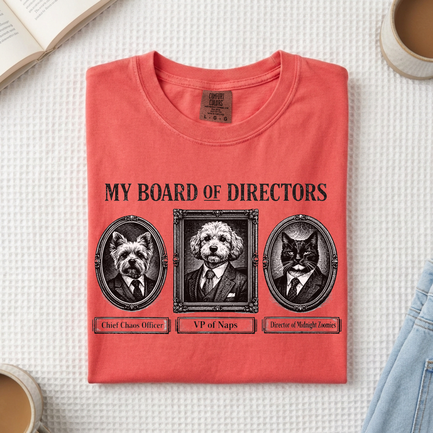 My Board of Directors T-Shirt — Vintage Portraits of Dogs Tee