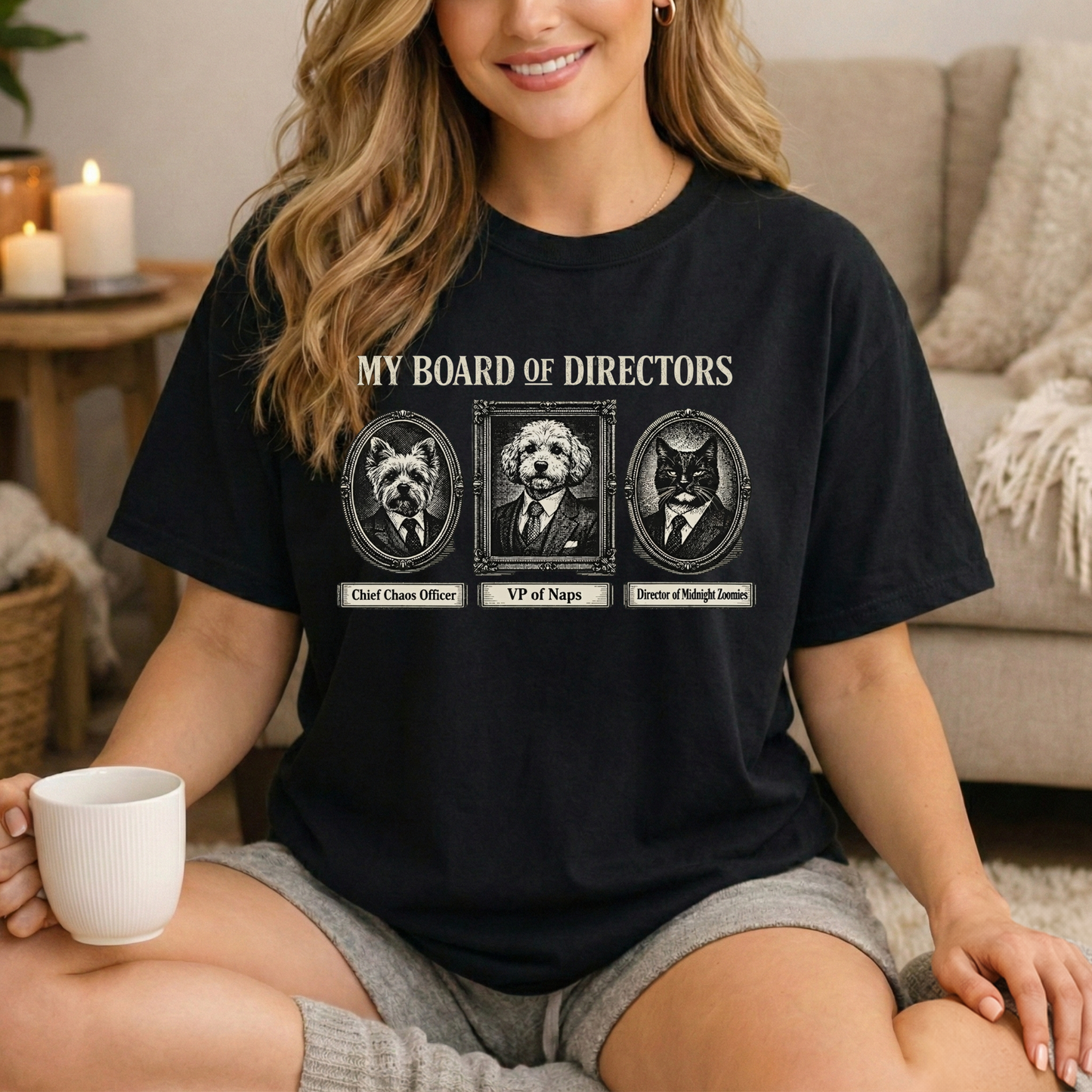 My Board of Directors T-Shirt — Vintage Portraits of Dogs Tee