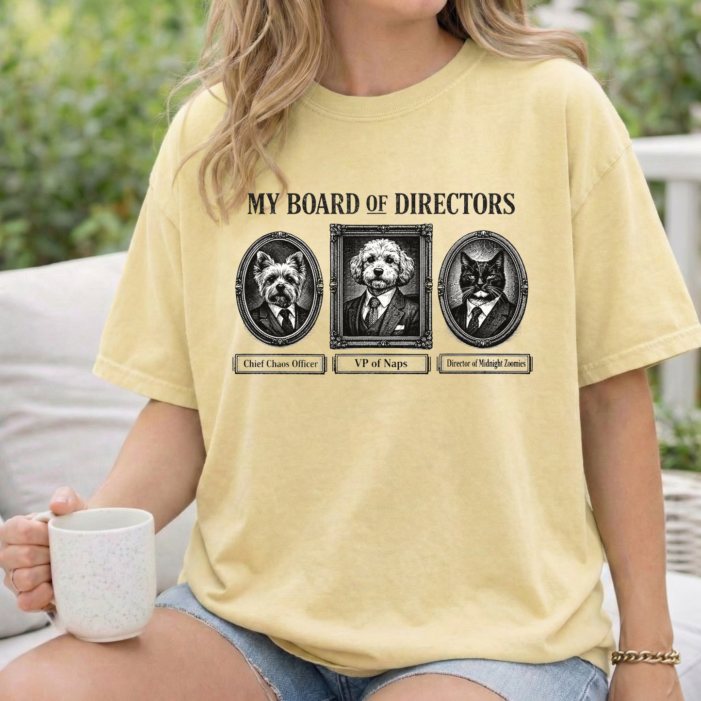 My Board of Directors T-Shirt — Vintage Portraits of Dogs Tee