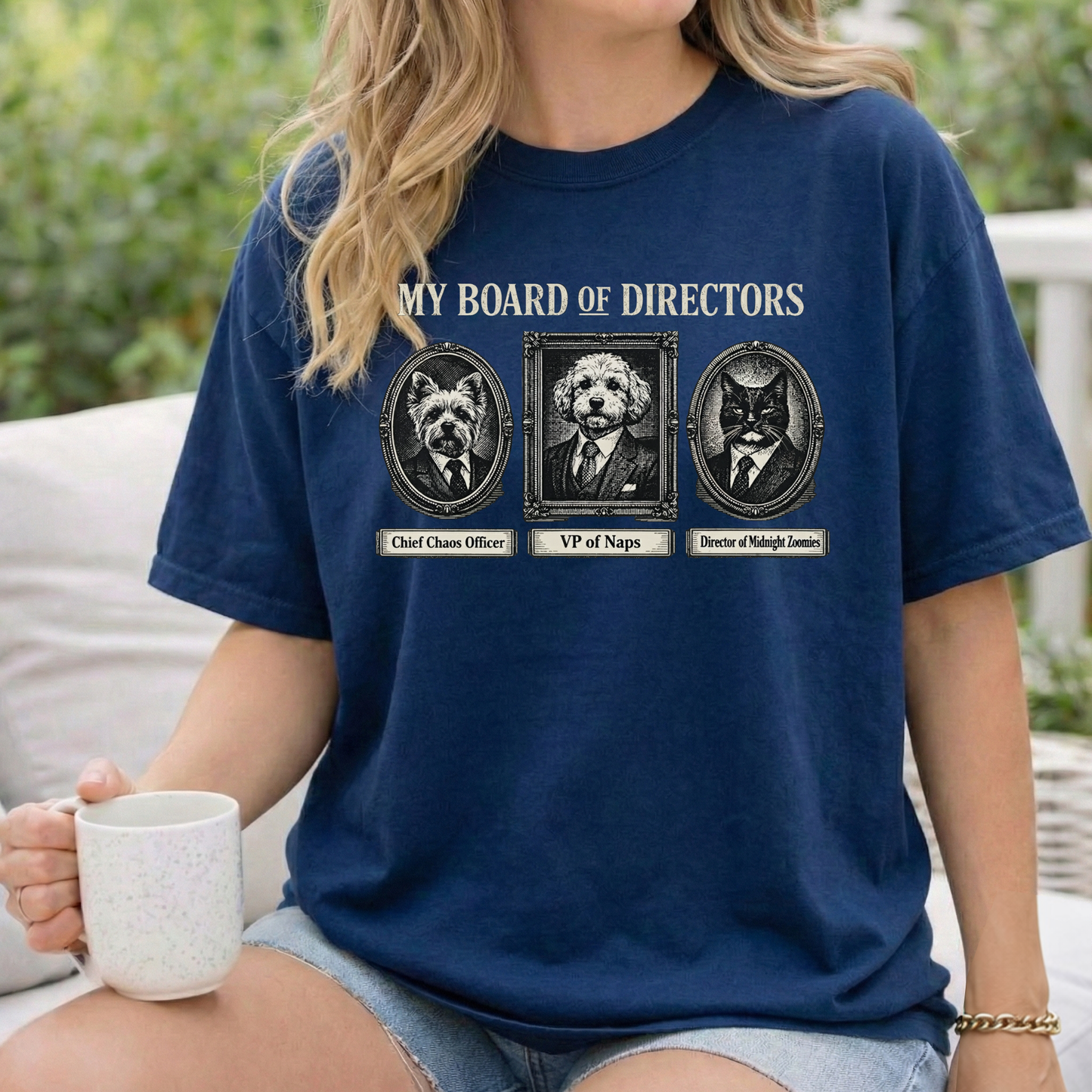 My Board of Directors T-Shirt — Vintage Portraits of Dogs Tee