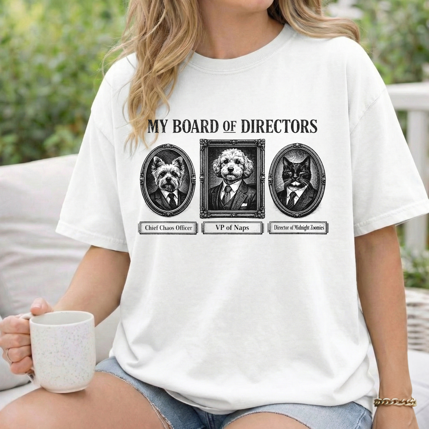 My Board of Directors T-Shirt — Vintage Portraits of Dogs Tee