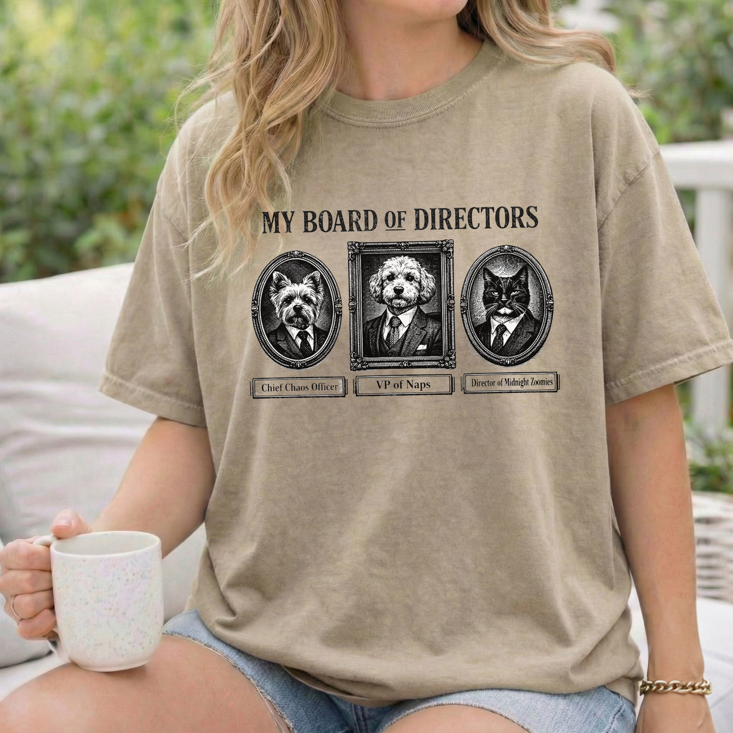 My Board of Directors T-Shirt — Vintage Portraits of Dogs Tee