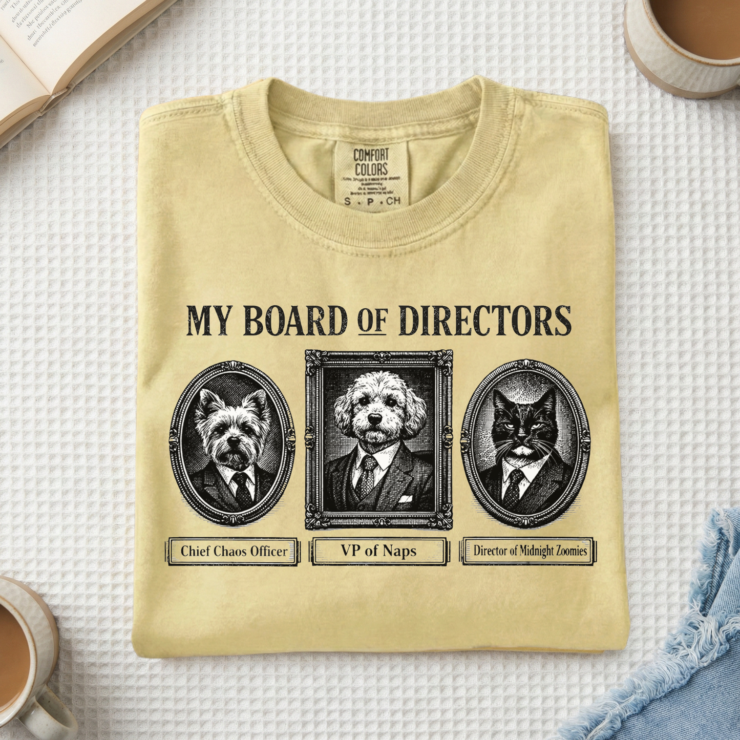 My Board of Directors T-Shirt — Vintage Portraits of Dogs Tee