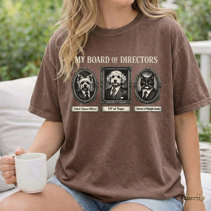 My Board of Directors T-Shirt — Vintage Portraits of Dogs Tee