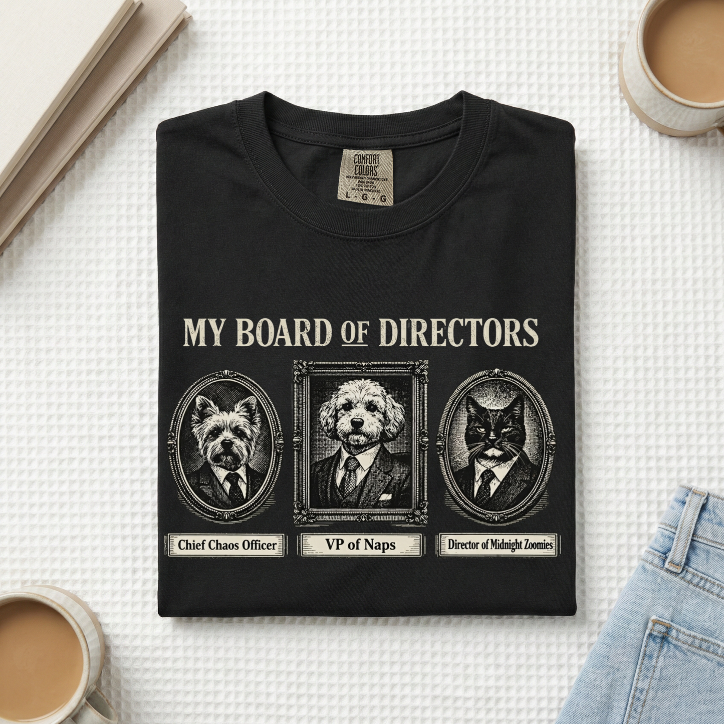 My Board of Directors T-Shirt — Vintage Portraits of Dogs Tee
