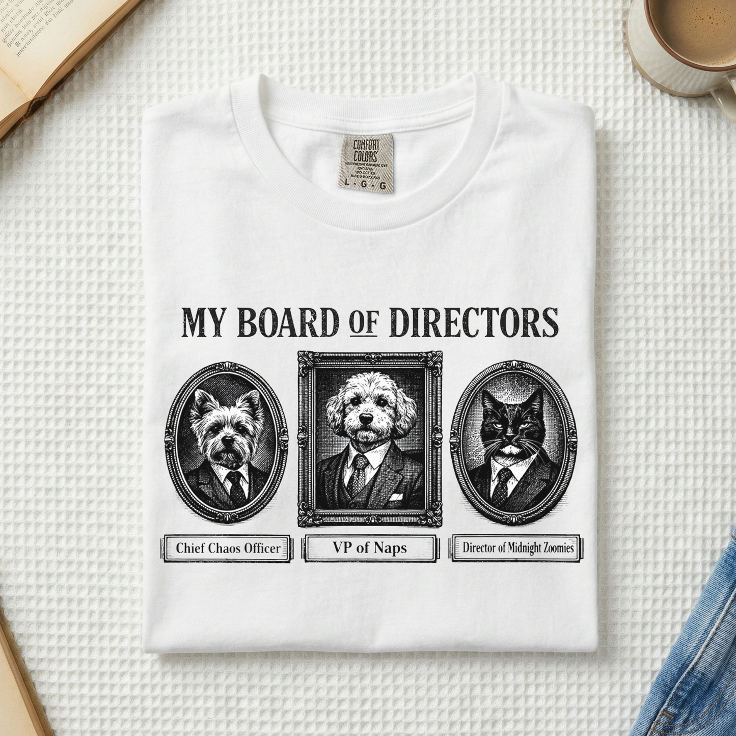 My Board of Directors T-Shirt — Vintage Portraits of Dogs Tee