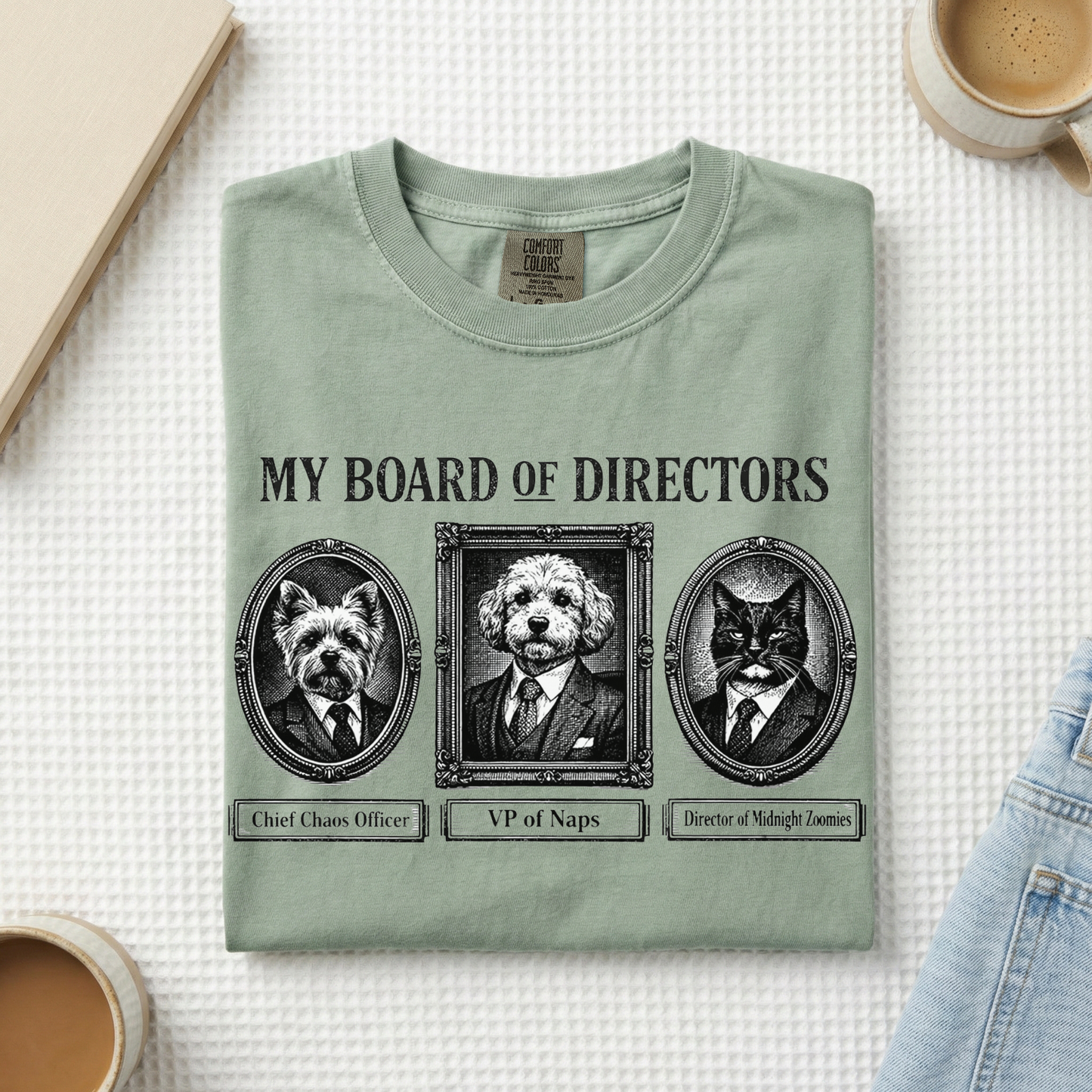My Board of Directors T-Shirt — Vintage Portraits of Dogs Tee