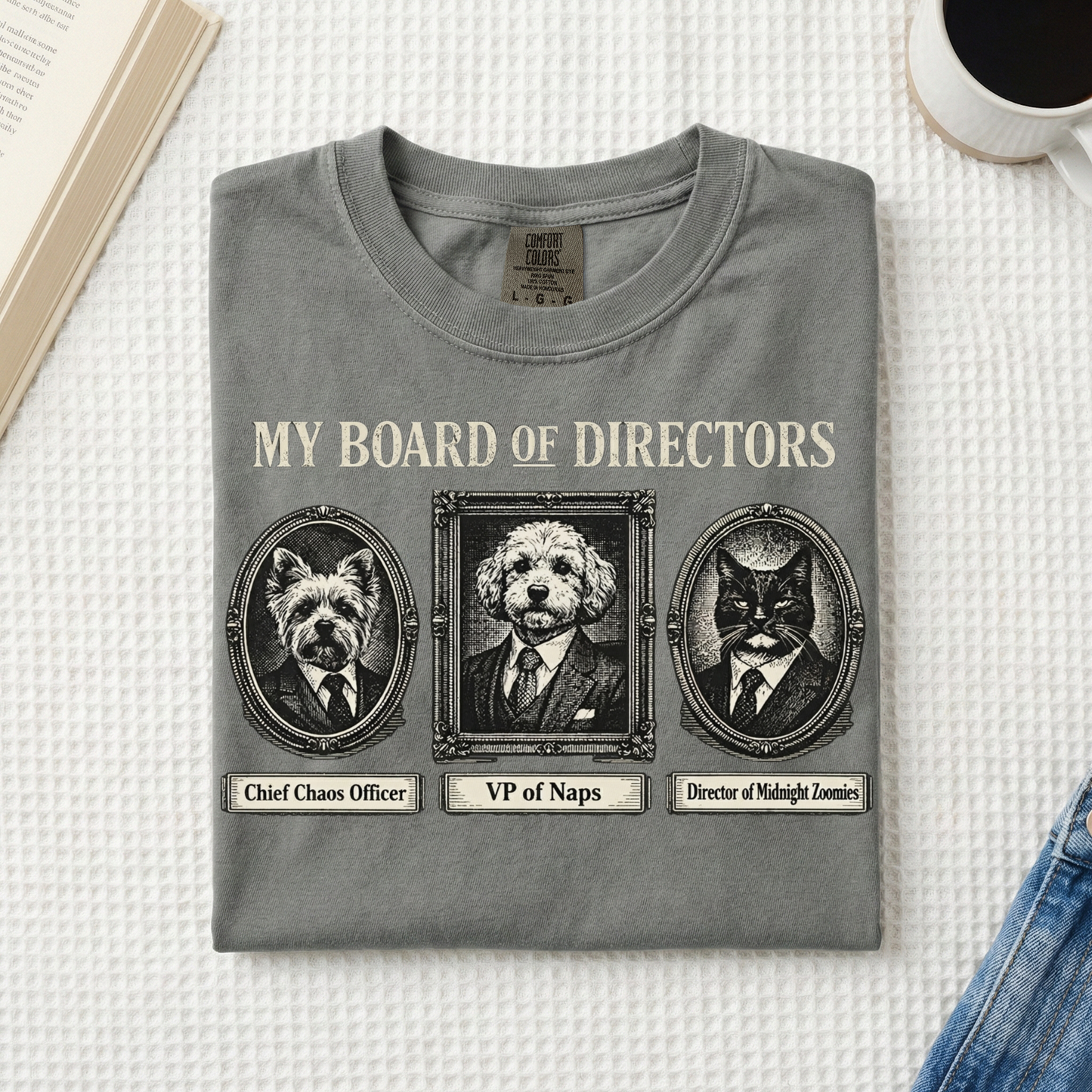 My Board of Directors T-Shirt — Vintage Portraits of Dogs Tee