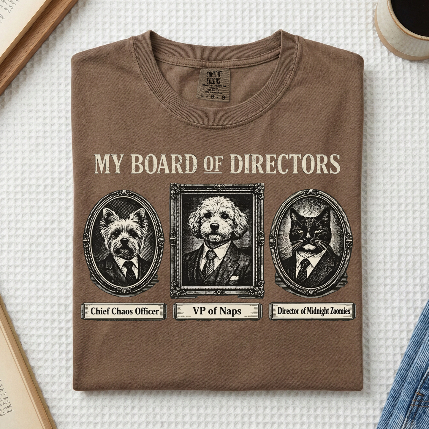 My Board of Directors T-Shirt — Vintage Portraits of Dogs Tee