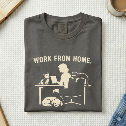 Never Work Alone-  Cute Pet Co-Workers, Graphic Tee
