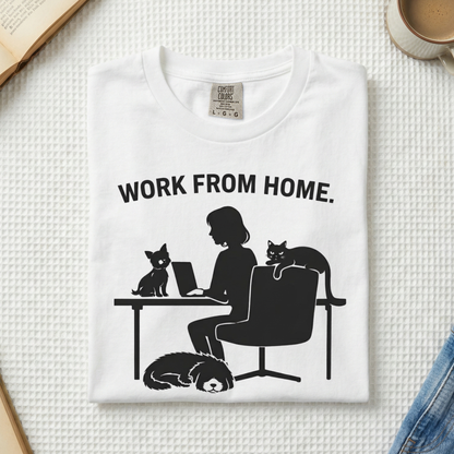 Never Work Alone-  Cute Pet Co-Workers, Graphic Tee