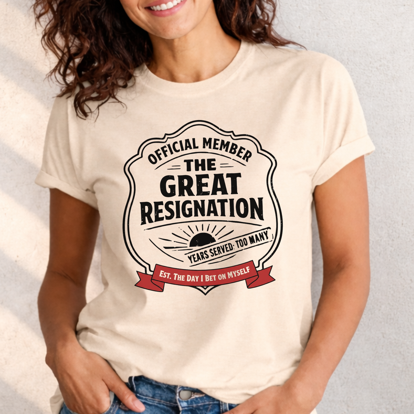 Official Member: The Great Resignation | Vintage Badge Graphic Tee