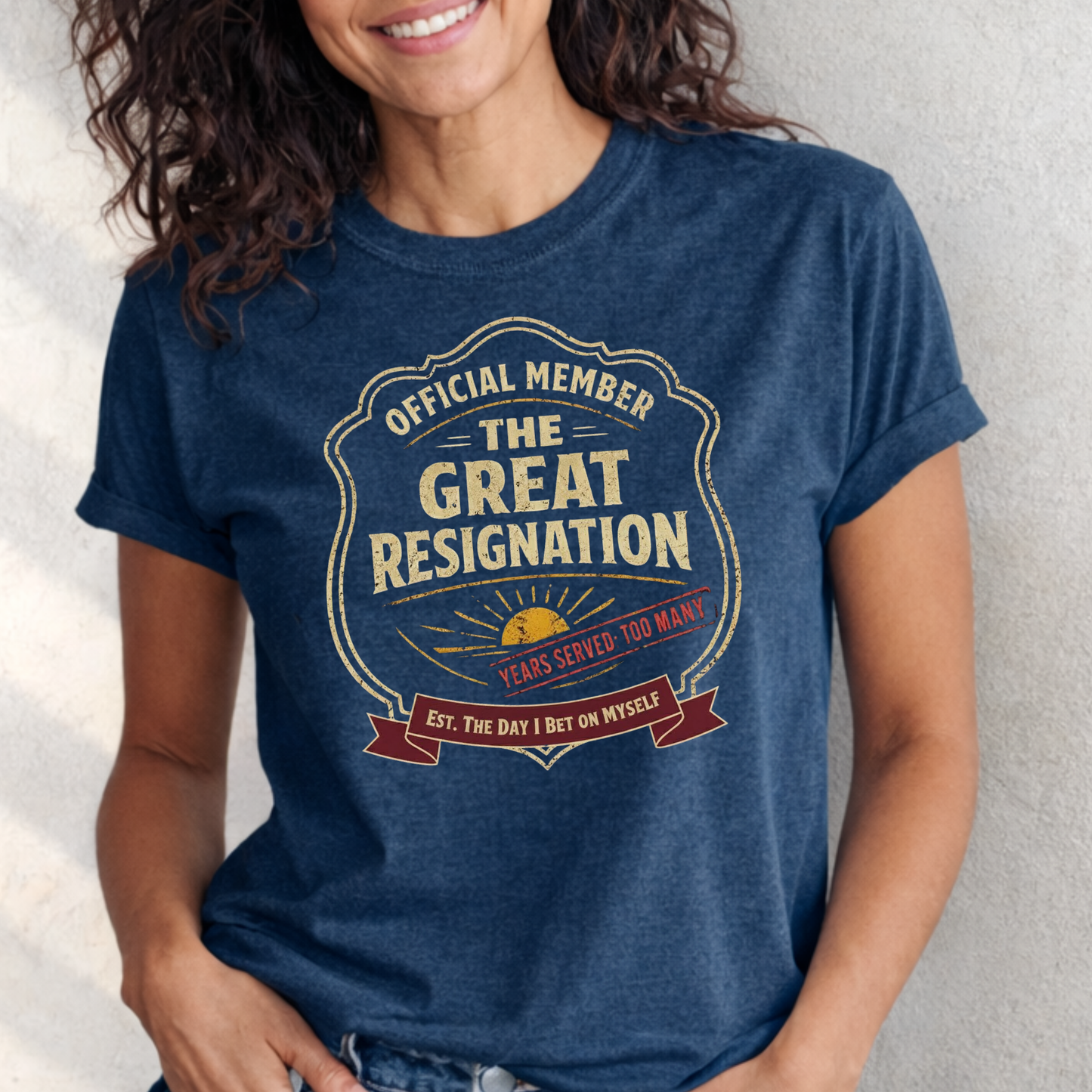 Official Member: The Great Resignation | Vintage Badge Graphic Tee