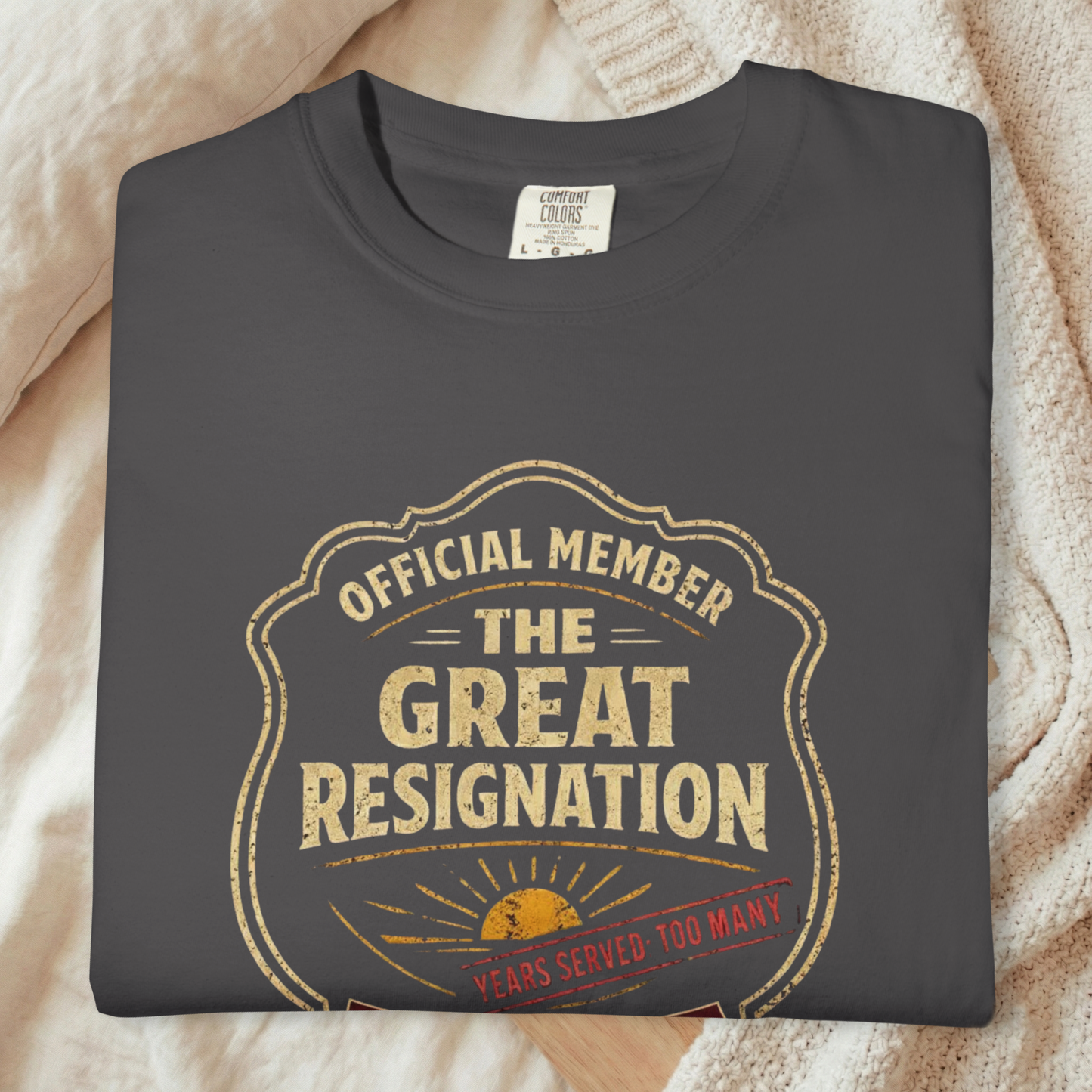 Official Member: The Great Resignation | Vintage Badge Graphic Tee