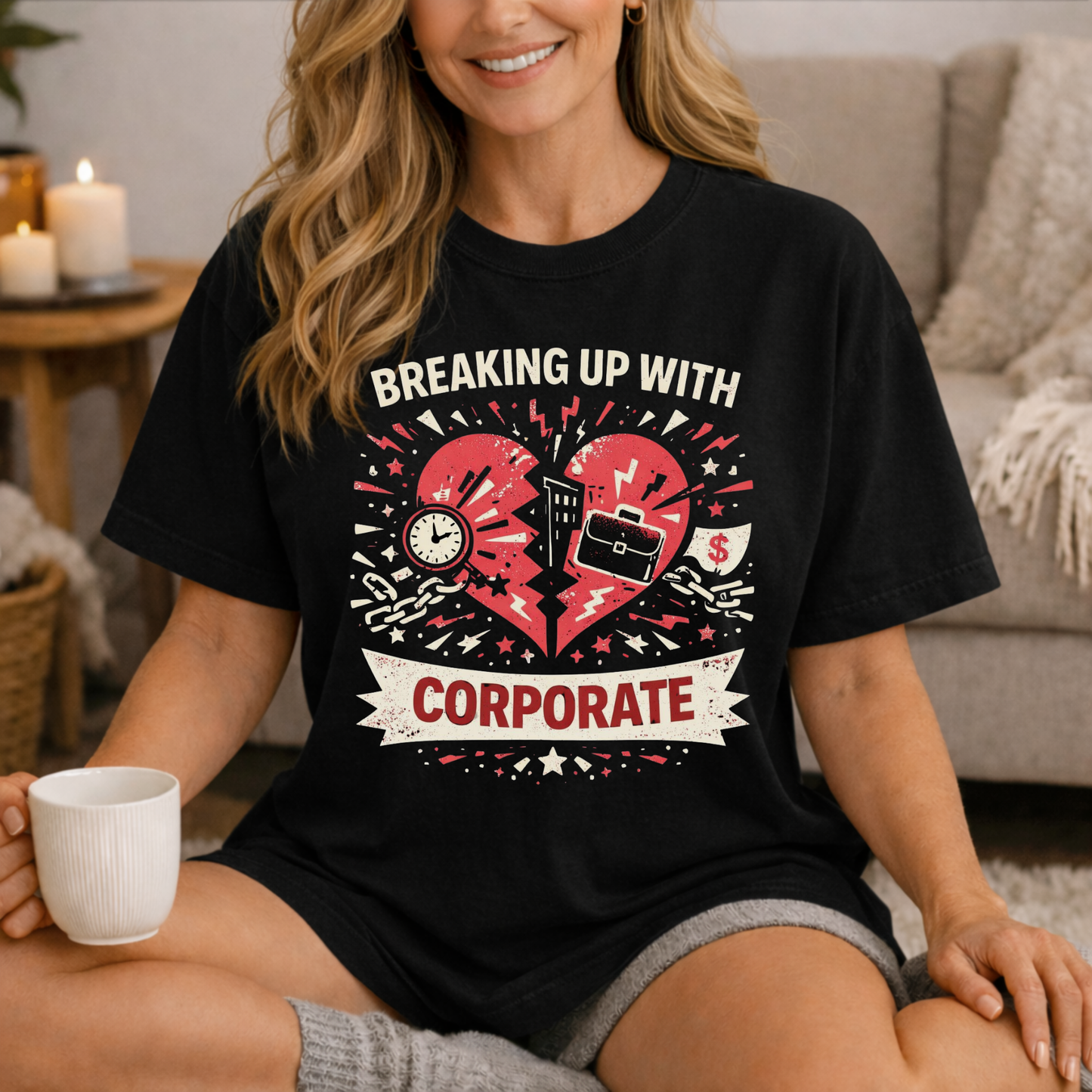 Breaking Up With Corporate — Graphic Tee