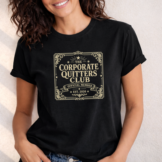 The Corporate Quitters Club Tee | Vintage Graphic T-Shirt
