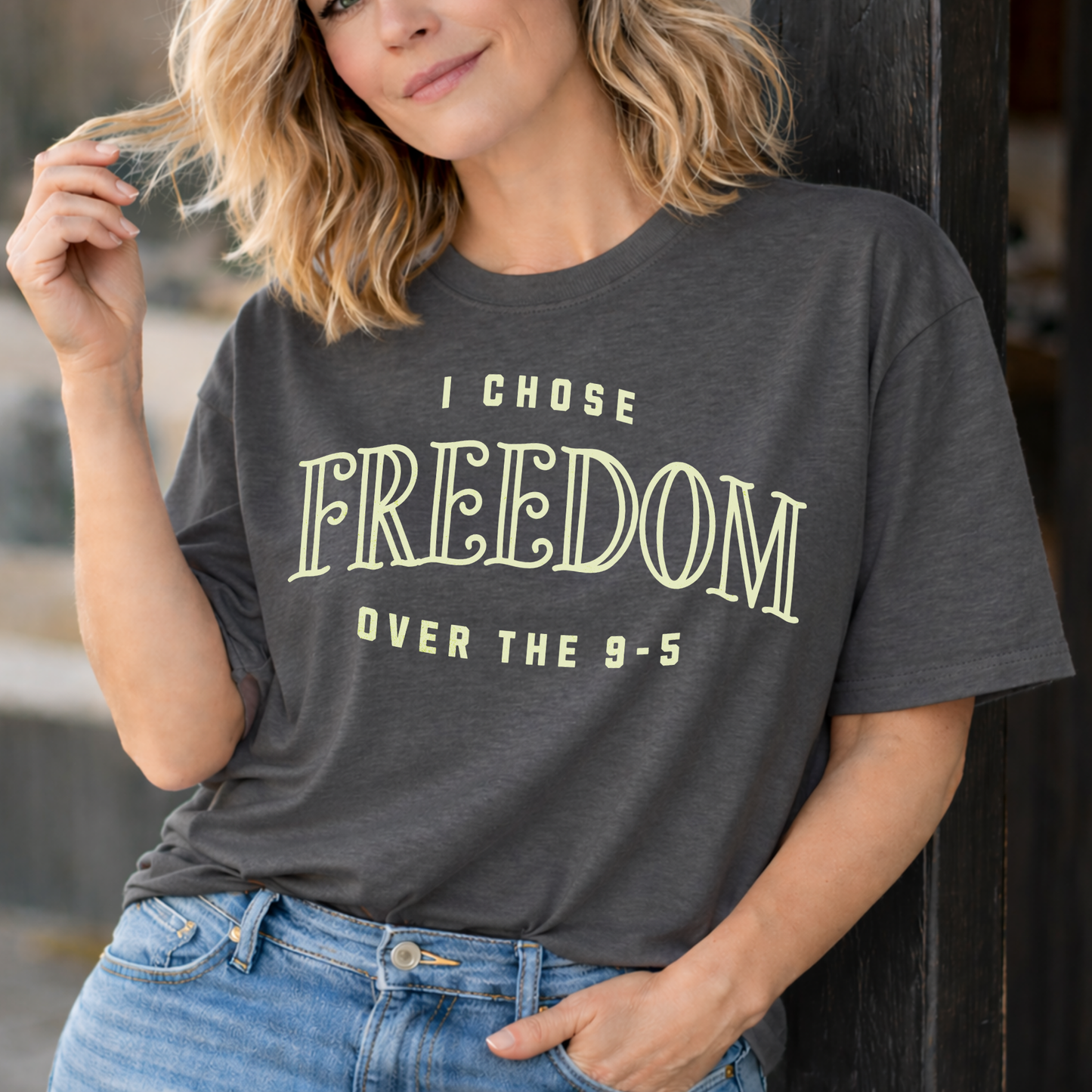 Chose Freedom Over the 9-5 | Vintage Tee