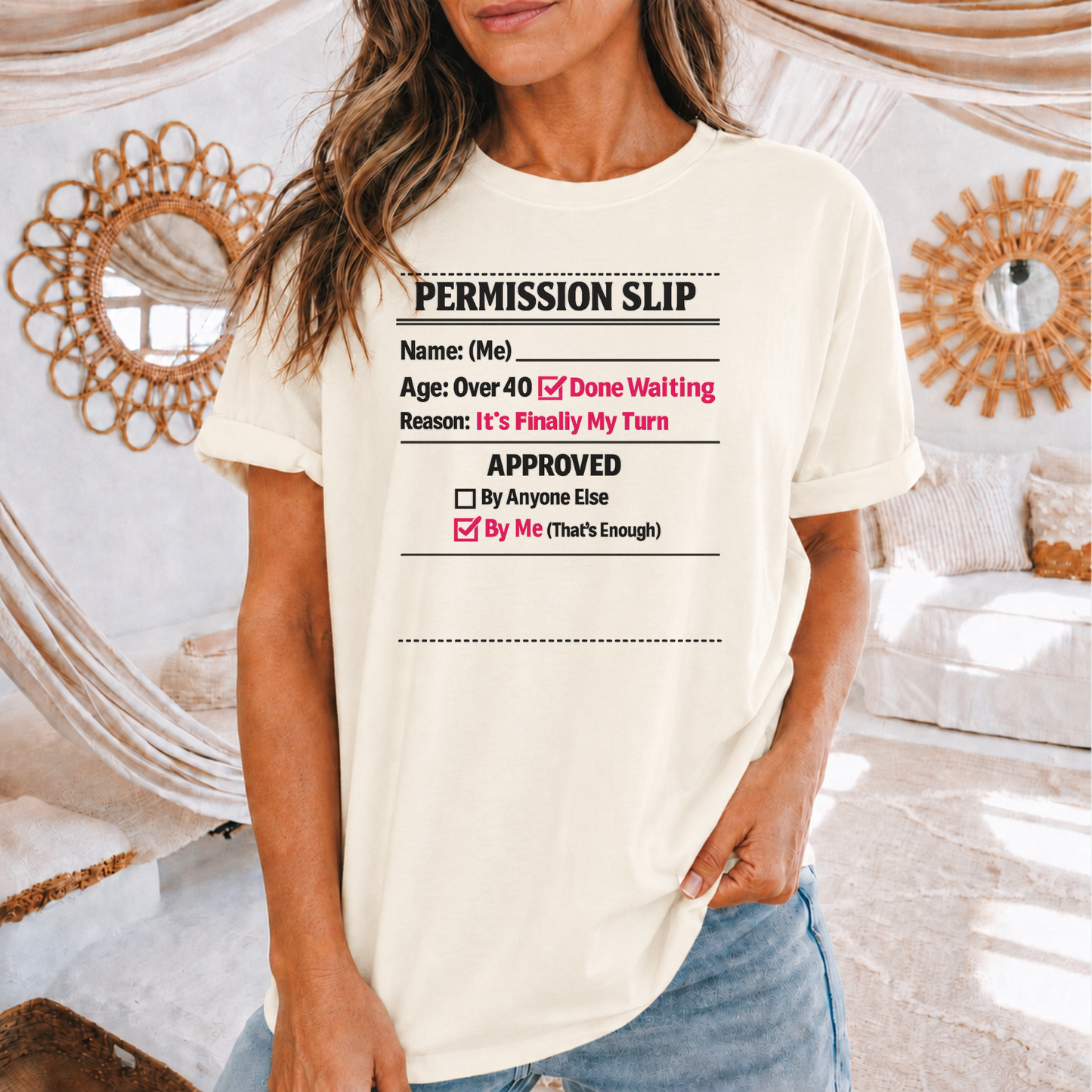 "Approved By Me" Permission Slip Shirt