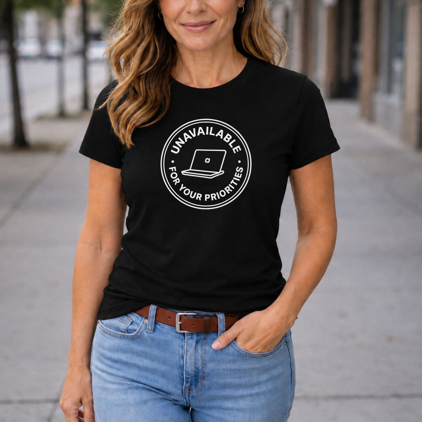 Unavailable for Your Priorities T-Shirt - Boundary Setting Tee for Women