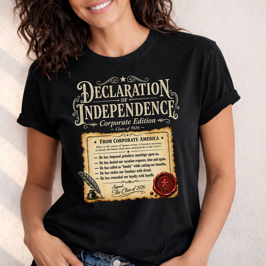 Declaration of Independence Vintage Scroll T-Shirt | Corporate Edition