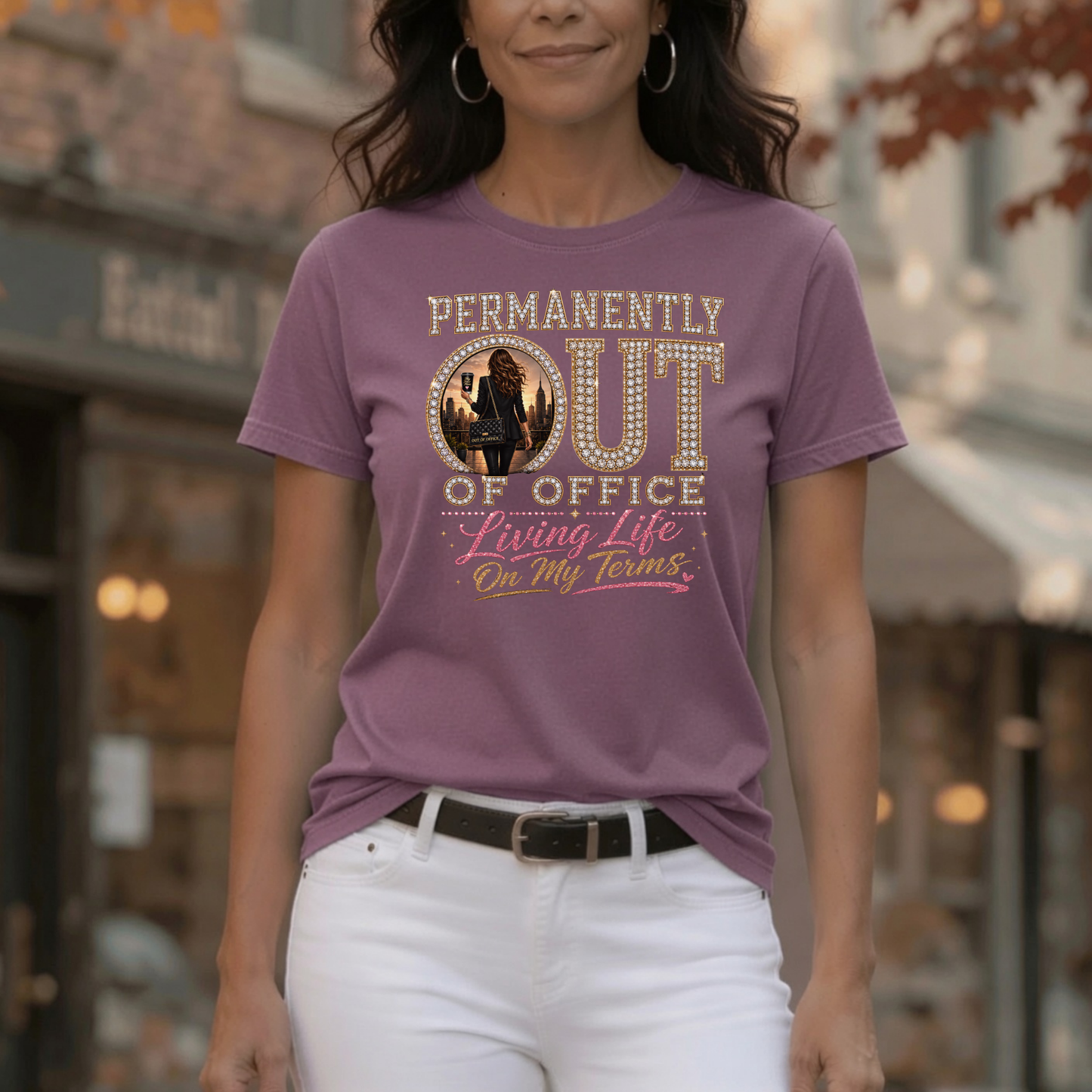 Permanently Out of Office | Living Life On My Terms Graphic Tee