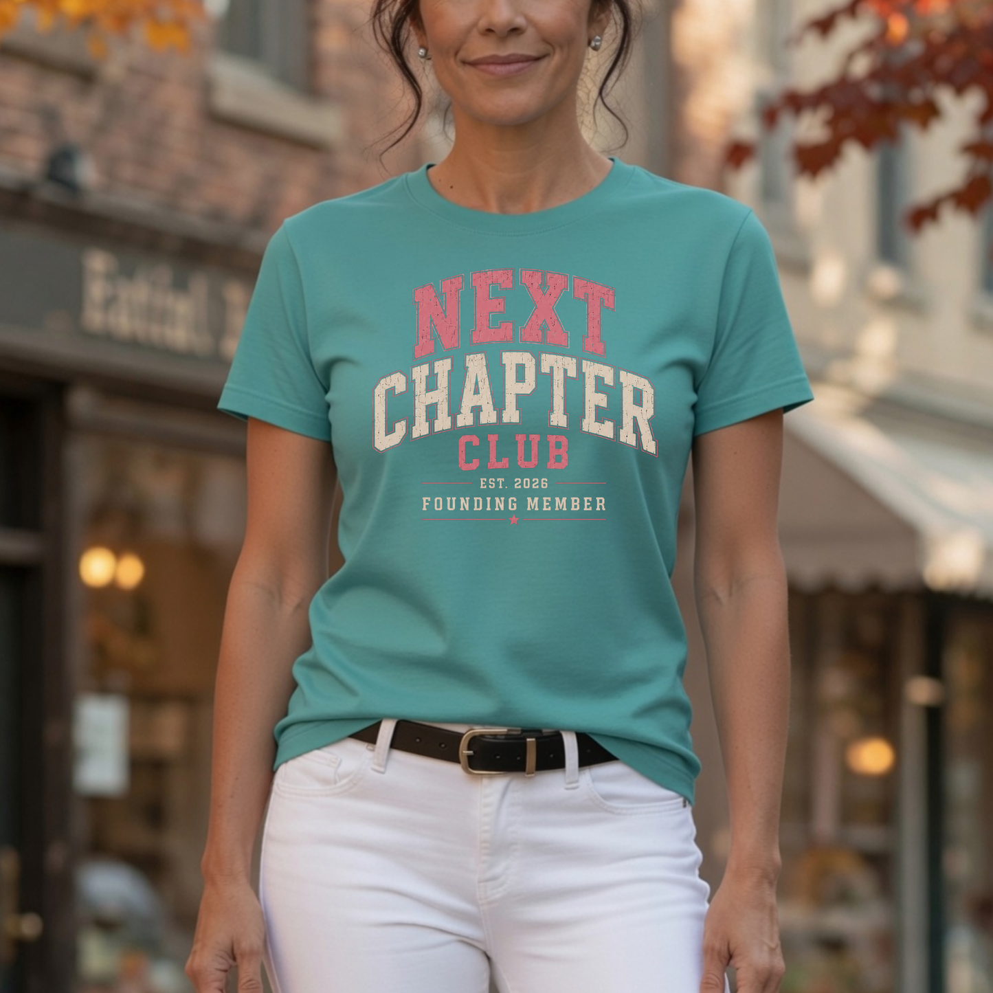 Next Chapter Club – Founding Member EST. 2026 | Vintage Collegiate Graphic Tee
