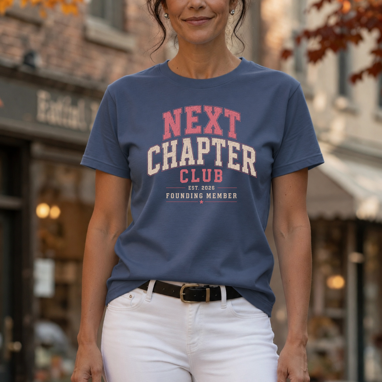 Next Chapter Club – Founding Member EST. 2026 | Vintage Collegiate Graphic Tee