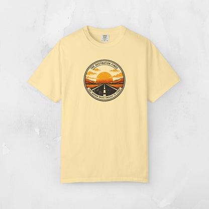 The Destination Finds the Woman Brave Enough to Start | Sunset Road Graphic Tee