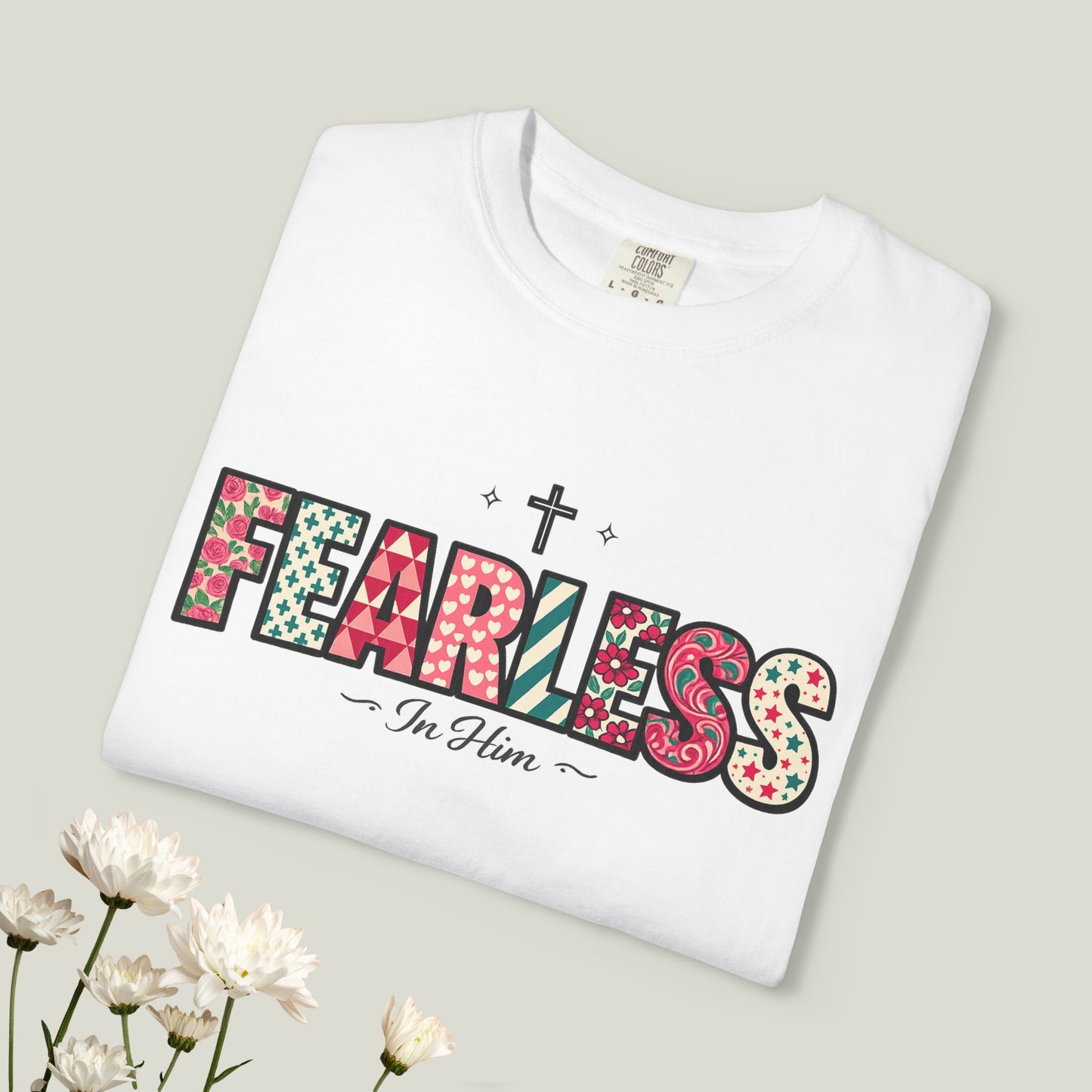 Fearless T-Shirt - Faith-Based Word Art Tee for Christian Entrepreneurs