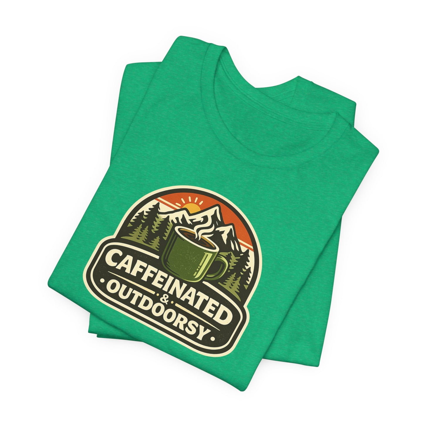 Caffeinated & Outdoorsy Unisex Tee